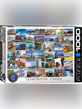 50% OFF if Bundled / Eurographics Globetrotter Canada Photo Collage 1000 Piece